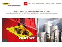 Tablet Screenshot of midlandasphalt.com